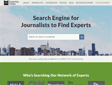 Tablet Screenshot of expertisefinder.com